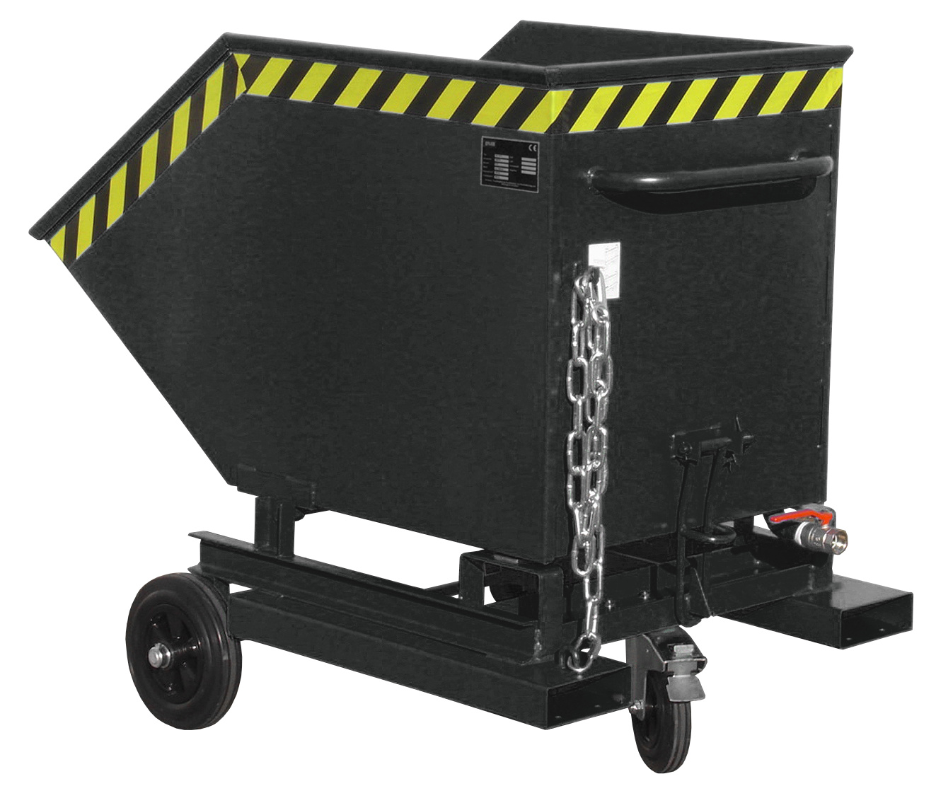 Späne-Kastenwagen Typ SKW-ET RAL 7021 Schwarzgrau--Anbaugeräte für Ihren Stapler